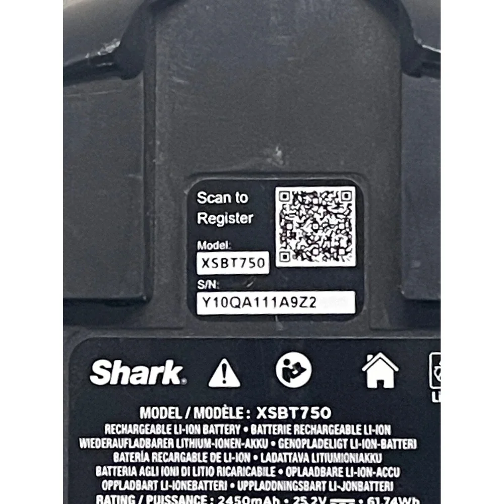 Original Shark Battery USED WITH VACUME IZ482H PRE OWNED‎ 2 BATTERYS 1- CHARGER